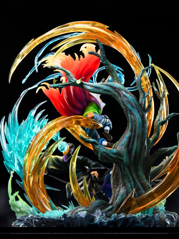 White Noise Studio Naruto Namikaze Minato vs Uchiha Obito Hiraishin Nidan 1/7 Statue